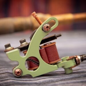 Walker Ness Mini - mint-green copper - Rubicon Irons Handmade Tattoo Machine - View 1