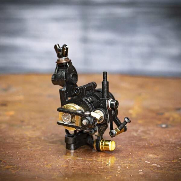 Hybrid Rotary - tx-black black - Rubicon Irons Handmade Tattoo Machine - View 3